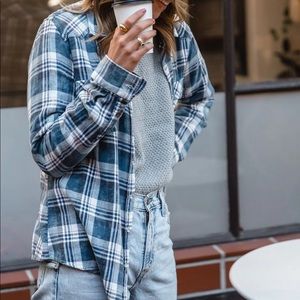 Lovestitch So Nineties Plaid Button Up Shirt/Flannel